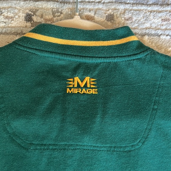 90’s Vintage NFL Mirage Green Bay Packers Zip Up Short Sleeve Shirt - Picture 7 of 11